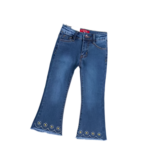 Girls Daisy Flare Leg Denim