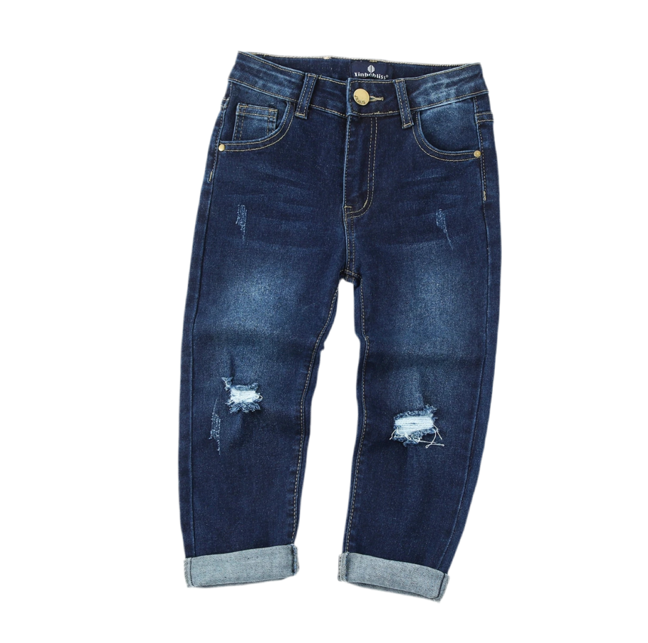 Boys Stretch Ripped Denim