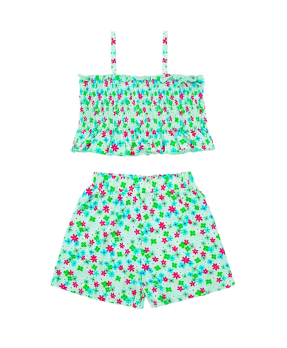 2piece Floral short set