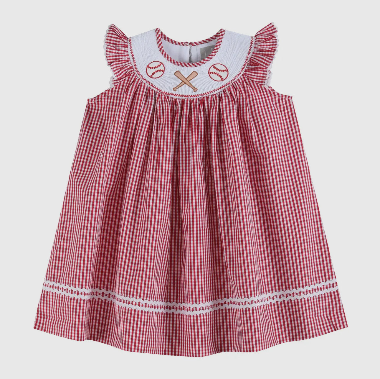 Baseball Red Gingham