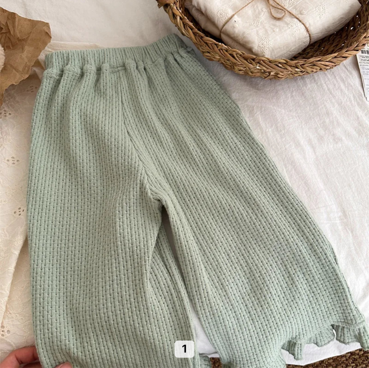 Girls soft knit pants