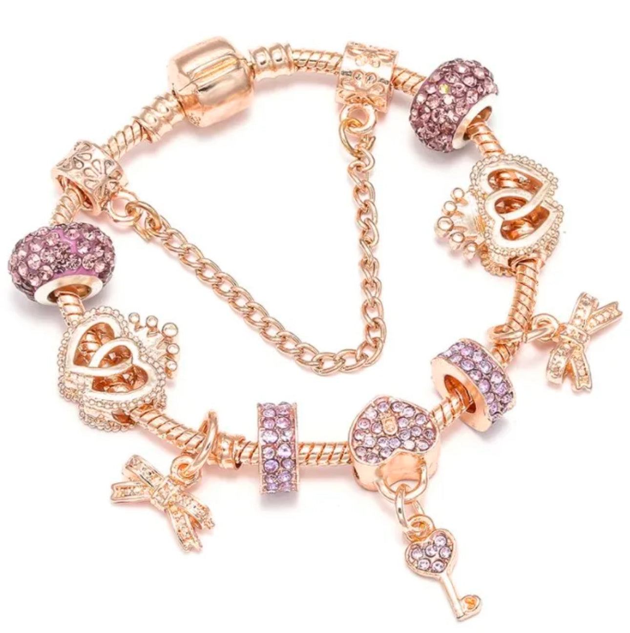 Gold/Rose Gold charm bracelets