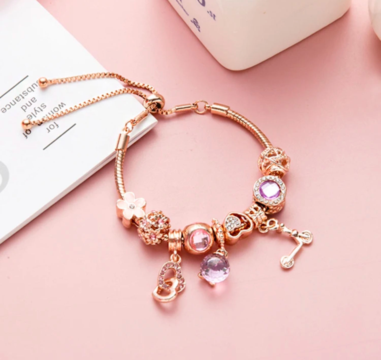 Gold/Rose Gold charm bracelets