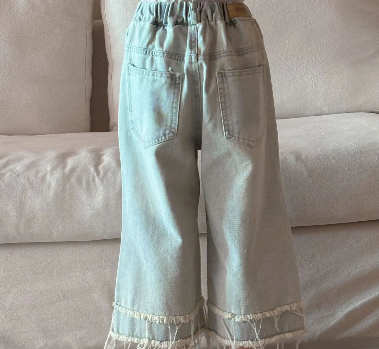 Fringe Wideleg Denim