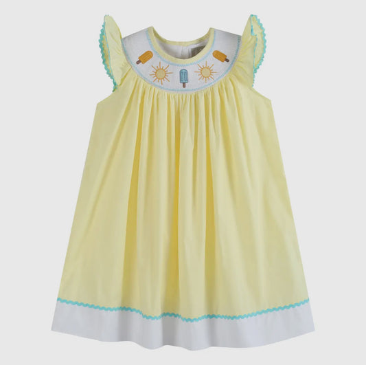 Yellow Popsicle Smocked